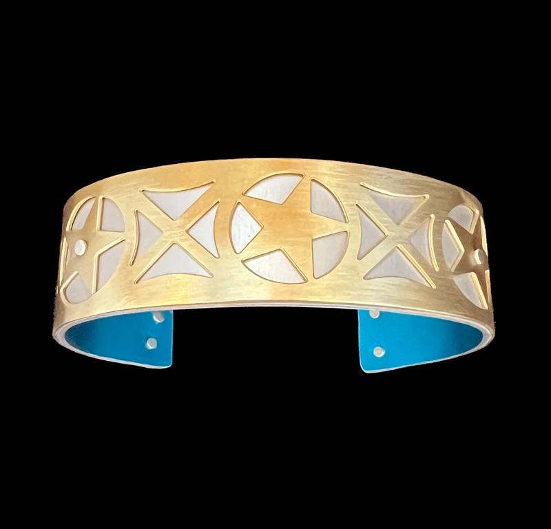 TINY STAR CUFF EXTRA SMALL BRASS