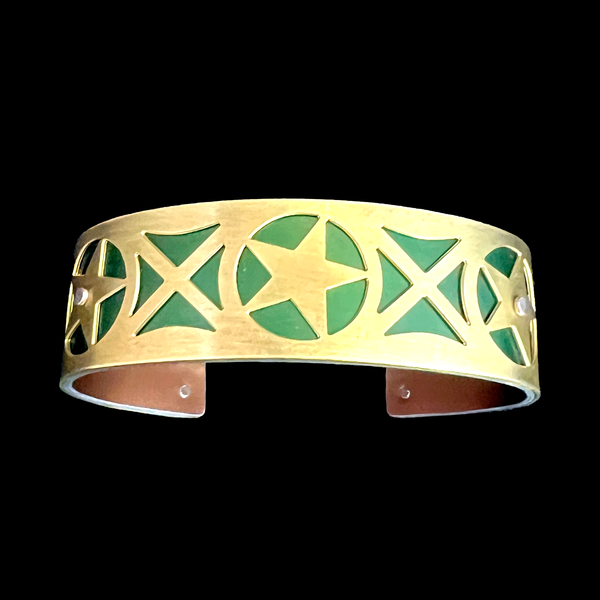 TINY STAR CUFF EXTRA SMALL BRASS