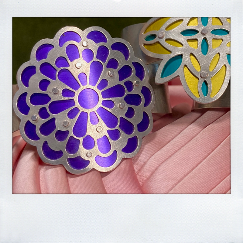 Zinnia Corsage Cuff