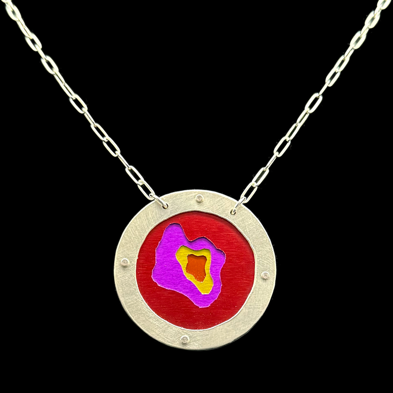 EVERLASTING GOBSTOPPER NECKLACE 1.5" 4-TONE