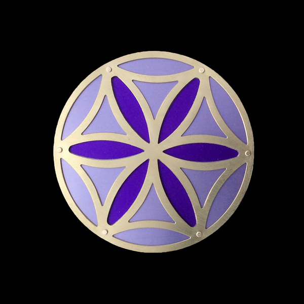 SPEAR CIRCLE TWO TONE BELT BUCKLE - NICKEL