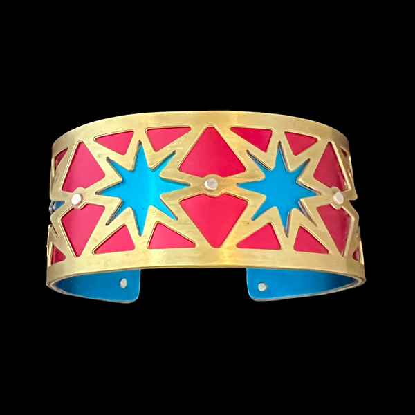 SUPERSTAR CUFF TWO-TONE SMALL BRASS