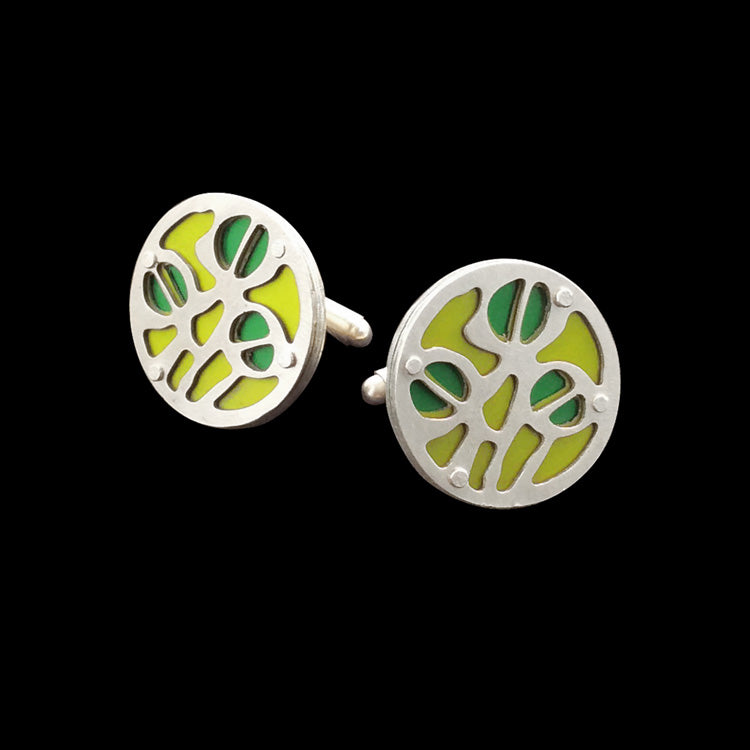 SEAPOD TWO TONE CUFF LINKS – Gogo Jewelry SEAPOD TWO TONE CUFF LINKS – Gogo Jewelry