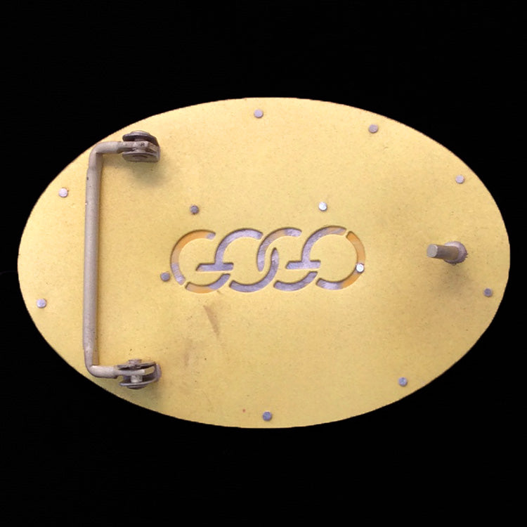 Superstar Two Tone Belt Buckle - BRASS