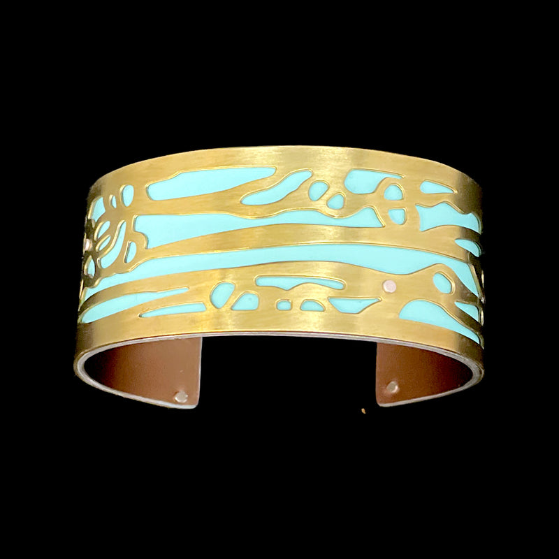 SEAPODS HORIZONTAL CUFF SMALL BRASS