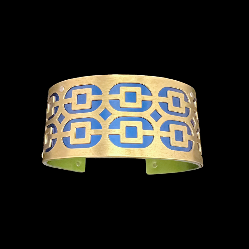 BRASS DOUBLE LINK CUFF SMALL