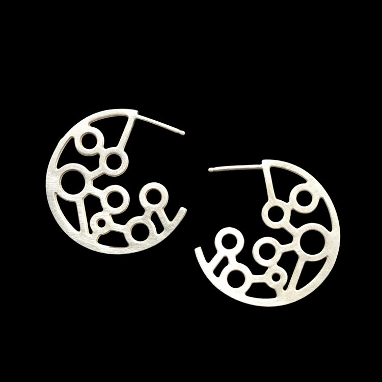 Atoms Side Earrings