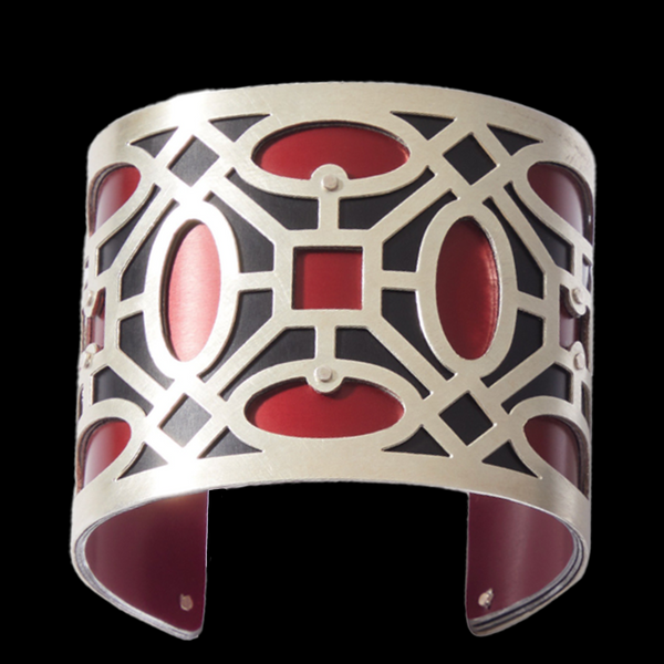 Large Two Tone Hollywood Regency Cuff