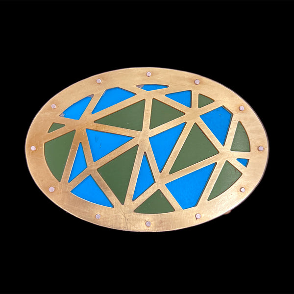 MIXED UP BELT BUCKLE