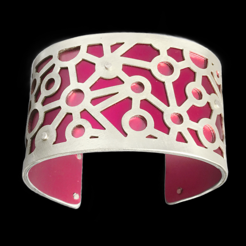 Medium Two Tone Atoms Cuff