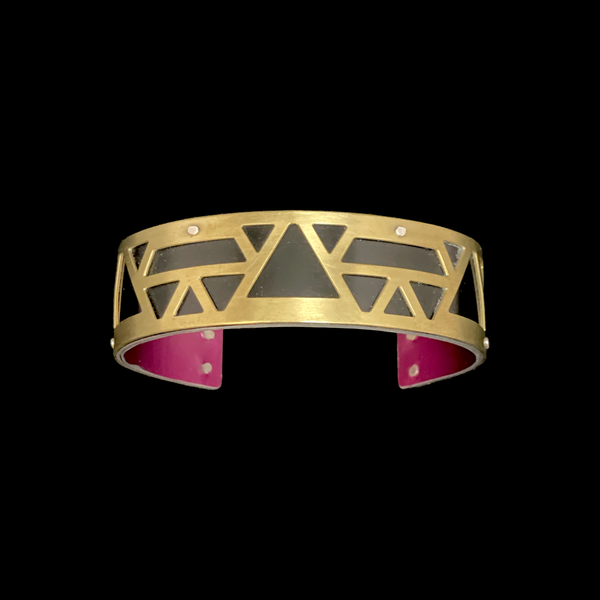 BRASS Mountain Triangle Cuff XS