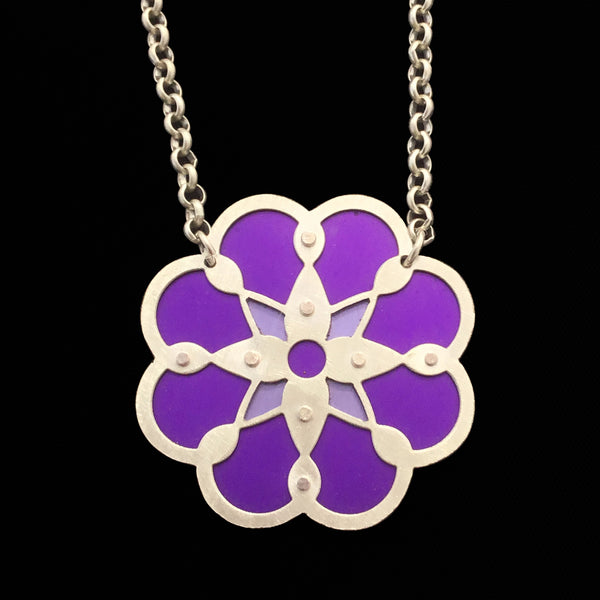 Chicory Two Tone Corsage Necklace