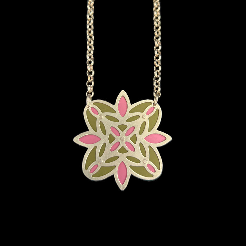 CORSAGE NECKLACE - PEONY