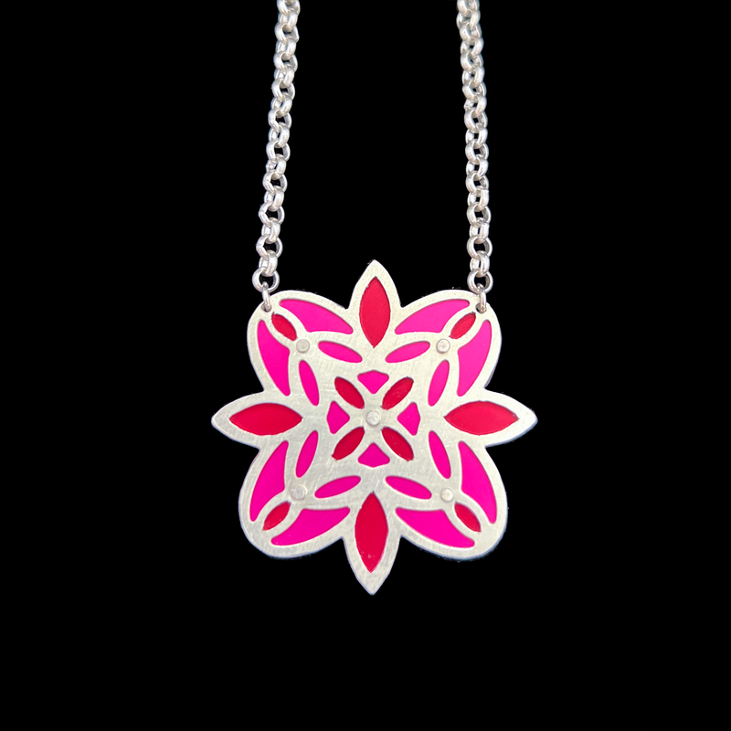 CORSAGE NECKLACE - PEONY