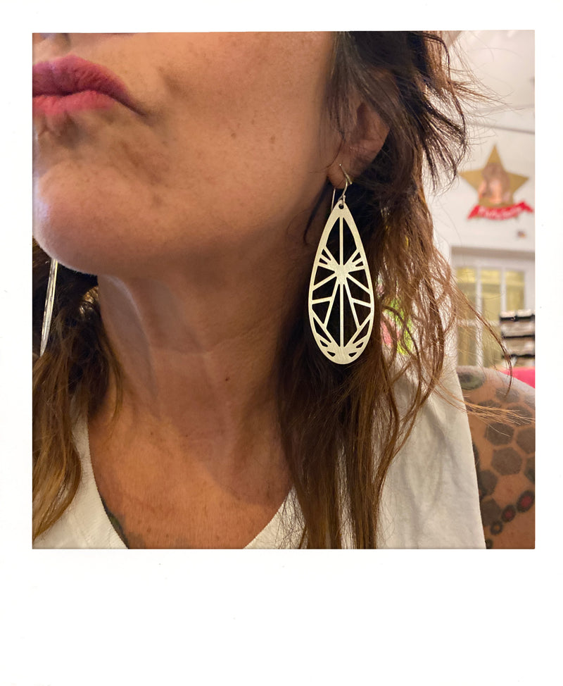 Origami Shoulder Duster Earrings