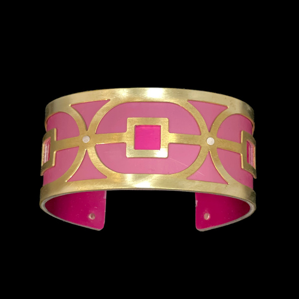 SINGLE LINK CUFF TWO-TONE SMALL BRASS