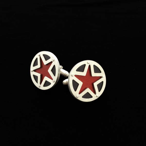 SUPERSTAR CUFF LINKS TWO TONE