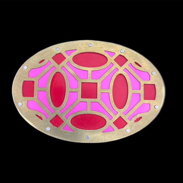 Belt Buckle Hollywood Regency Two Tone